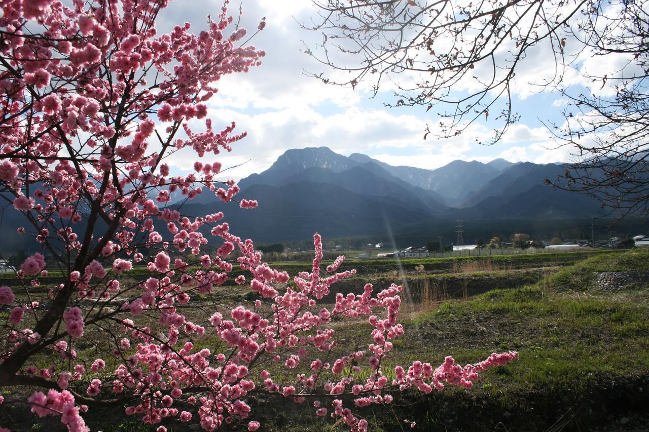 Azumino Backpackers 山の風 Hotel Matsukawa Bagian luar foto